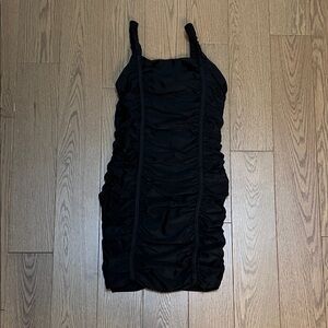 Katie J NYC Black Ruched Girls' Tween Dress
